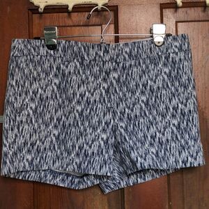 2 for $20 Willi Smith Navy Blue + White Okay Print Cotton Bermuda Shorts Sz 8
